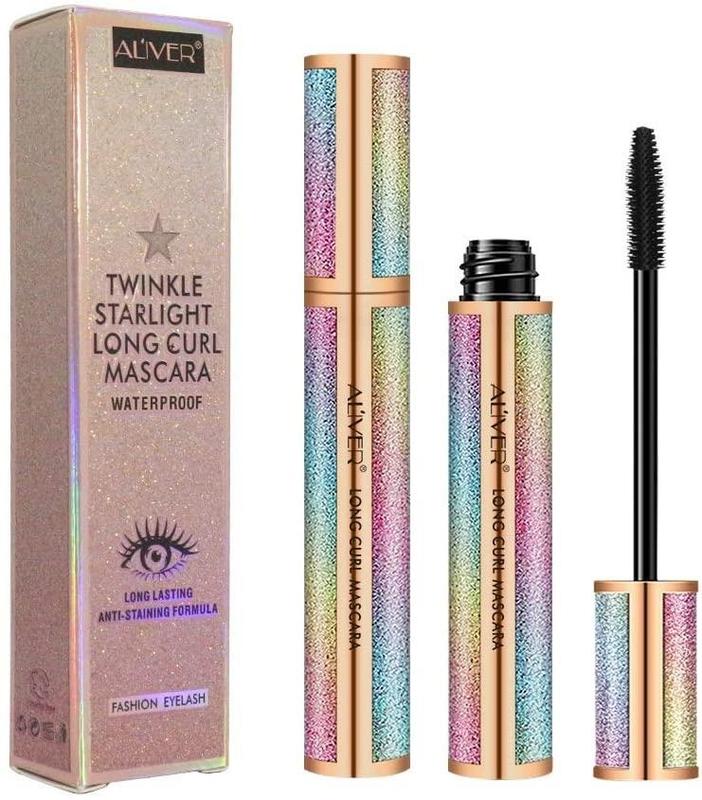 Starry Sky Mascara - Black, Waterproof, Smudge-Proof, Long-Lasting, Quick-Drying, Natural Extension & Curling, Thickening Lash Makeup