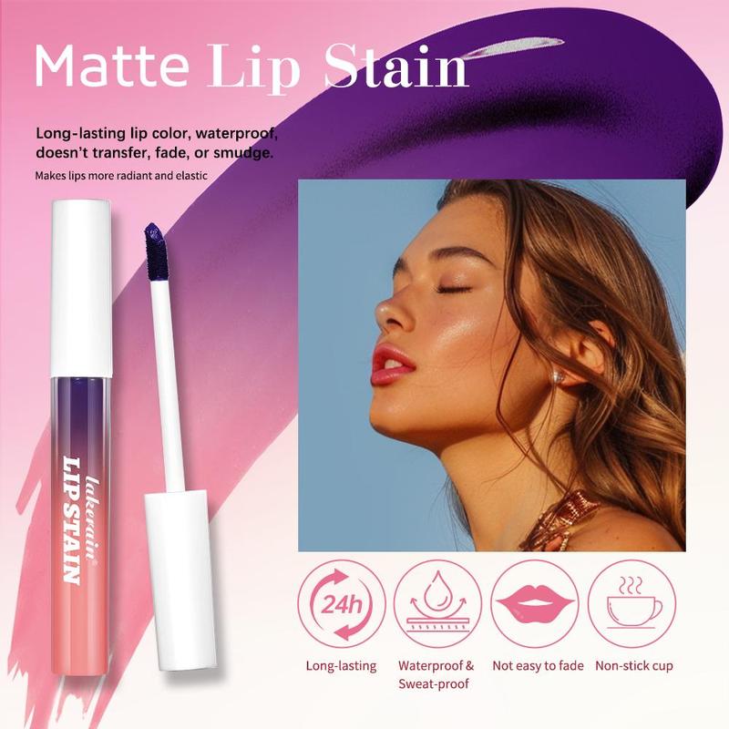 Long-lasting Peel-off Lip Stain Set, 3 Counts set High-pigment Moisturizing Lip Stain, Easy To Apply and Remove, Ideal for All Skin Tones