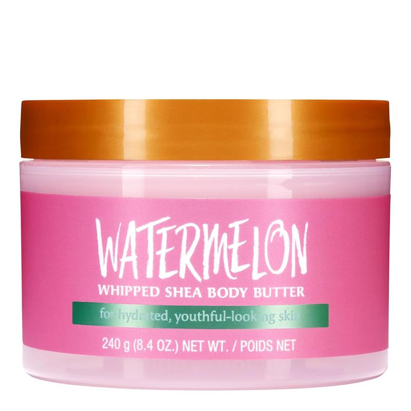 Tree Hut Watermelon Whipped Shea Body Butter, 8.4oz, Lightweight, Long-lasting, Hydrating Moisturizer with Natural Shea Butter for Nourishing Essential Body Care