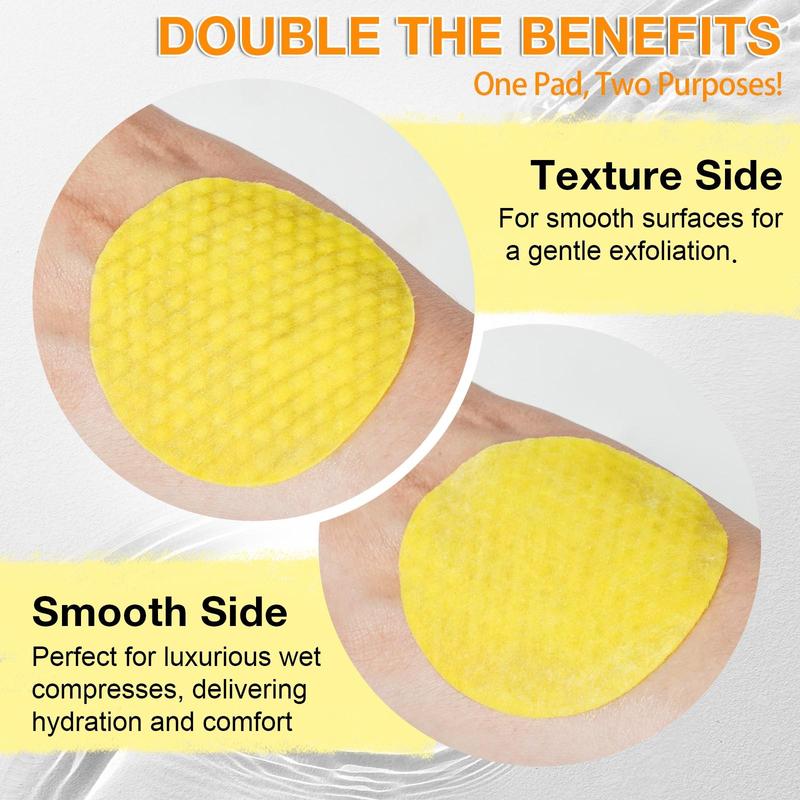 Kojic Acid & Turmeric Cleansing Pads, 30pcs box Natural Ingredients Soft Cotton Woven Skin-friendly Plant-based Cleansing Pads