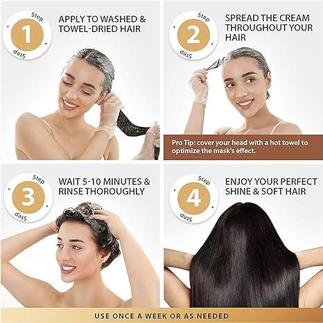 Collagen Hair Treatment Deep Repair Conditioning Argan Oil Collagen Hair Mask Essence for Dry Damaged Hair All Hair Types 7 oz 200ml(DR) Conditioner Haircare Shampoo Repairing Restore Z Hydrate Jojoba Comfort Cleansing Moisturize Hydrating Moisture