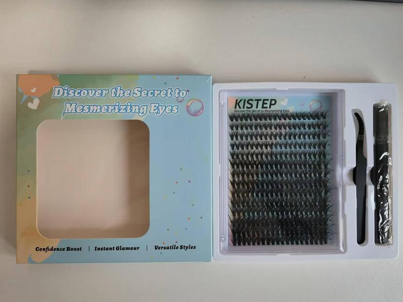 DIY Lash Extension Kit, 280Pcs Lash Clusters, Individual Eyelash Extensions Kit with Natural Look, 40D-0.07-D Curl 8-16 Mix Lash Lift Kit, Manga Lash Clusters Diy at Home