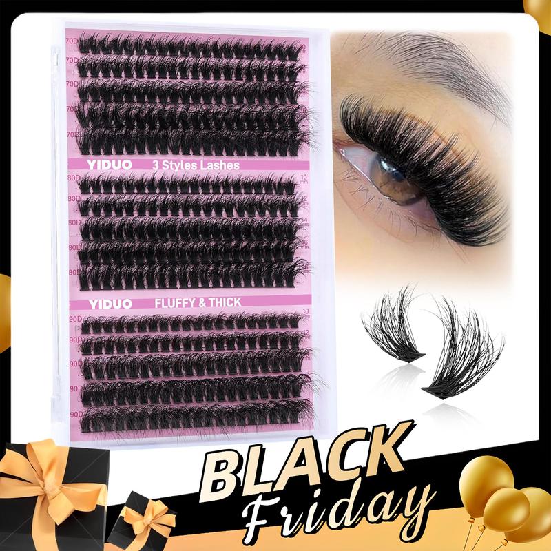 Natural Look Eyelash Extensions, 1 Box Individual False Eyelashes, Self Grafting Curl Eyelashes, Eye Makeup Enhancement False Eyelashes, Christmas Gift