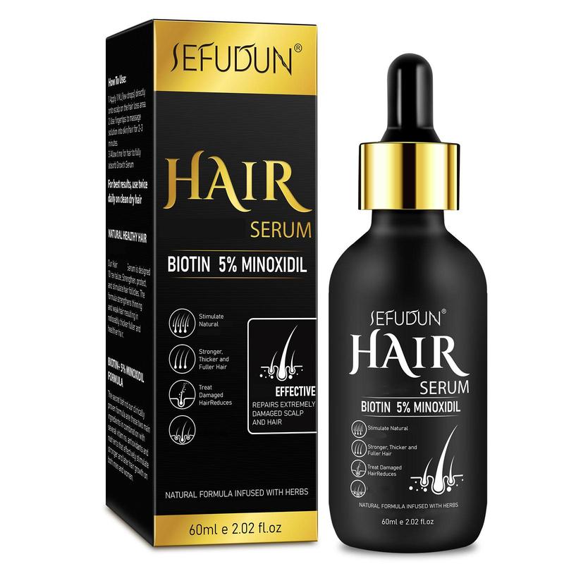 SEFUDUN 5% Μinoxidil Hair Serum-60ml (1pcs 2pcs) Haircare Comfort