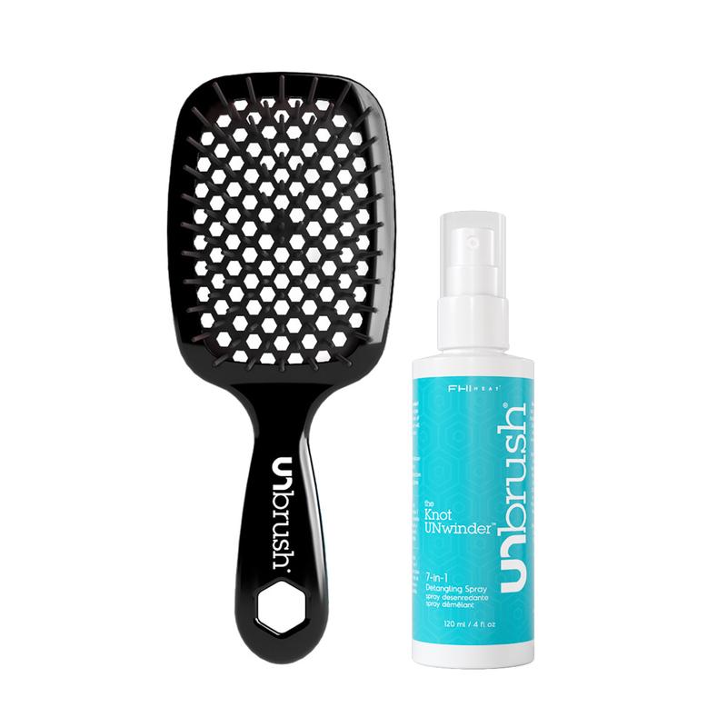 Unbrush Original Detangling Brush and UNwinder Detangling Spray