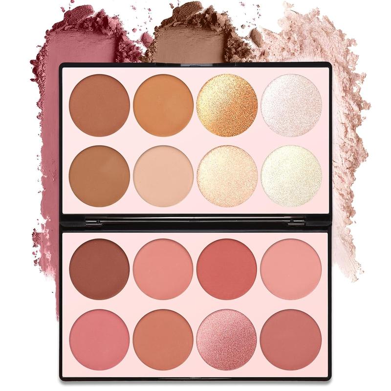 16 Colors Contour Palette Make up - Blush Highlighters Bronzer Powder  in one Makeup Palettes Contour Kit - Face Cosmetics Gifts for Women Beauty for Festivals