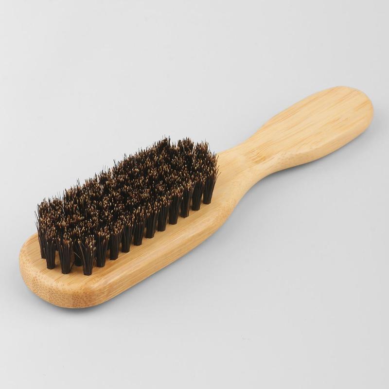 Wooden Handle Beard Brush, Multifunctional Hair Brush for Men, Hair Styling Tool for Home & Salon Use, Men Gifts, Christmas Gift