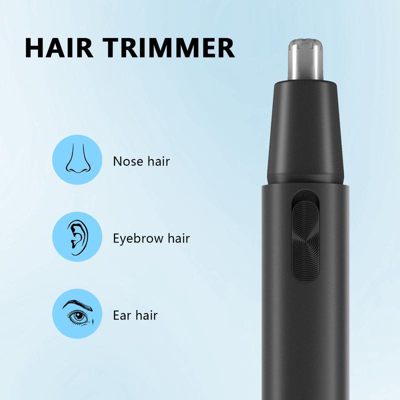 AILE Portable Nose and Ear Hair Trimmer,Cordless Hair Shaver for Nose, Personal Care Appliances for Men,Waterproof Nose Clippers for Easy Cleansing