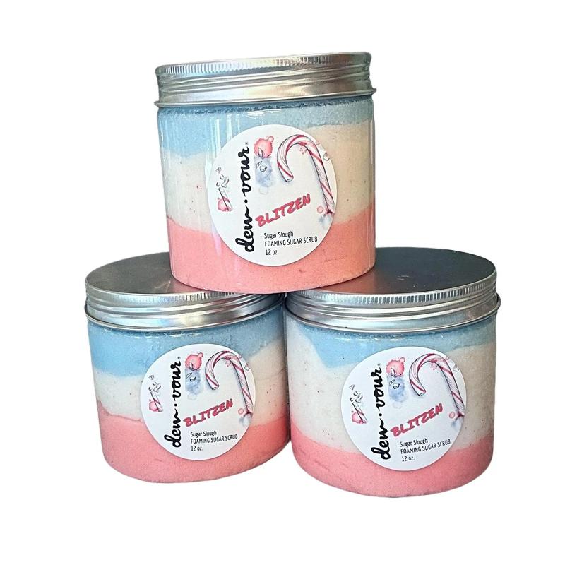 Blitzen Foaming Scrub  | Peppermint | Blood Circulation | Stress Relief Menthol Relief  Headache Relief | Cleansing Scrub | Soap | Body Care Scent