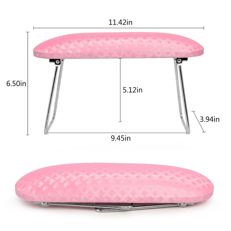 Nail Arm Rest,Professional Microfiber Leather Nail Hand Rest Stand Arm Rest for Acrylic Nails Cushion Hand Holder with Non-slip - Nail Technician Use Must Have