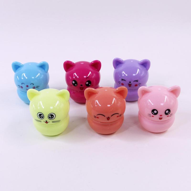 Cute Cat Design Lip Balm, Moisturizing Lip Skincare Balm, Hydrating Moisture Product, Suitable for All Occasions Lip Makeup, Makeup Accessories