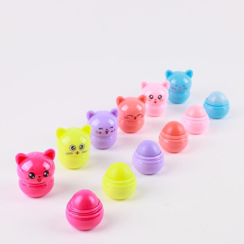 Cute Cat Design Lip Balm, Moisturizing Lip Skincare Balm, Hydrating Moisture Product, Suitable for All Occasions Lip Makeup, Makeup Accessories