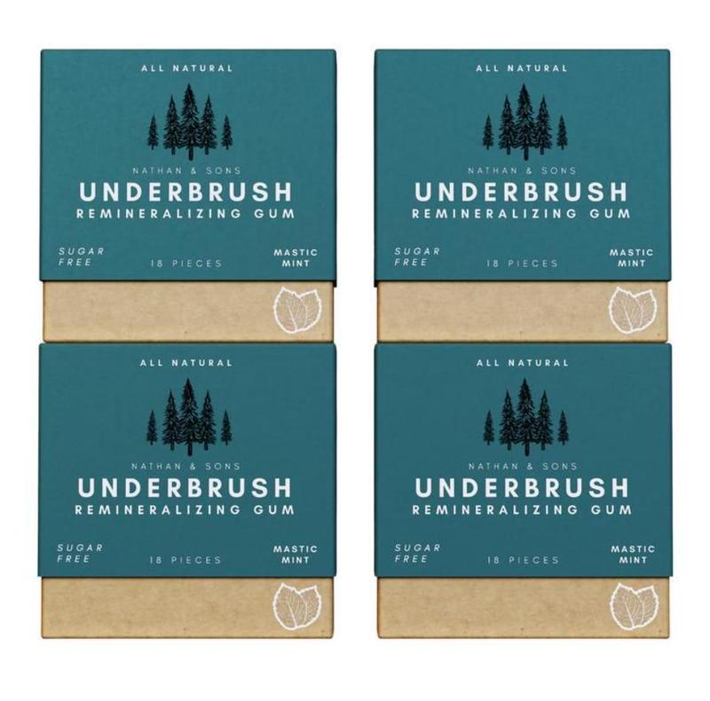 FOUR PACKS Remineralizing Chewing Gum withNano-Hydroxyapatite for Teeth and GumProtection-30 DAY SUPPLY MYRRH Cleans & Protects Teeth