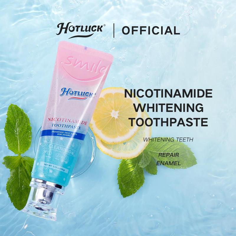 Niacinamide Intensive Toothpaste, 1 2 Boxes Deep Cleaning Toothpaste, Oral Care Toothpaste for Stains, Freshening Breath Toothpaste  for Dental Hygiene