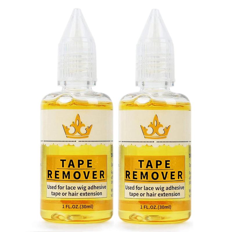 Hair Extension Tape Remover - Quick-Acting Adhesive Remover for Hair Extensions and Lace Wigs (Includes Two Bottles)