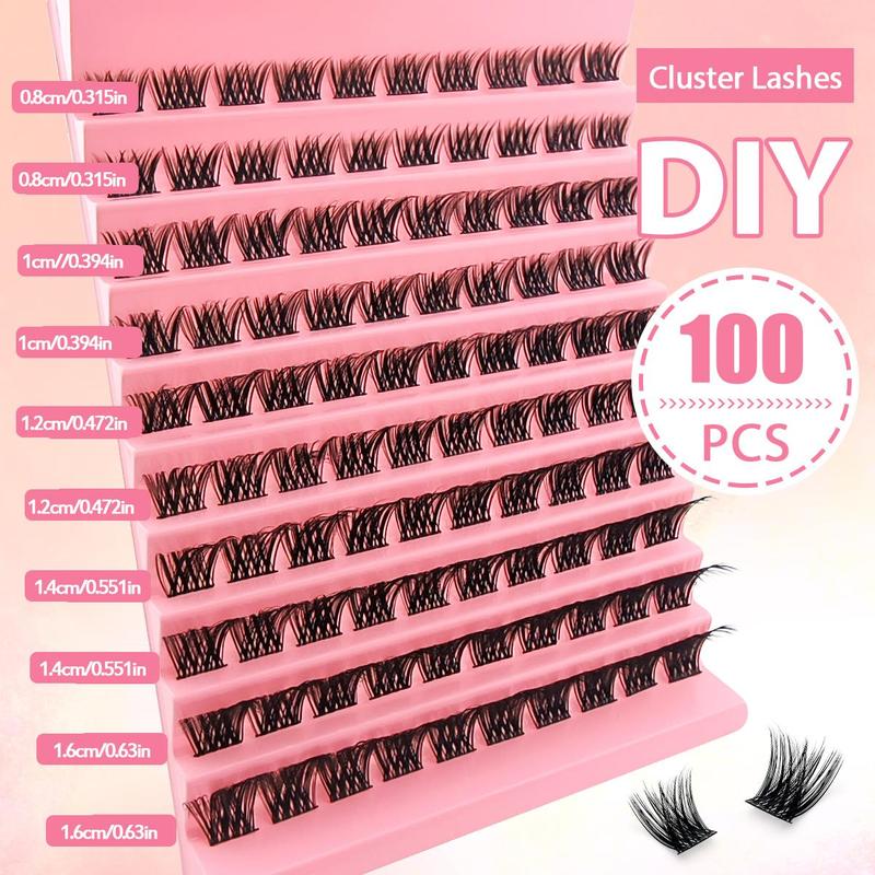 Mixed Size C Curl Individual False Eyelashes, 1 Set Natural Look Eyelash Extensions, Self Grafting Eyelash Clusters, False Eyelashes Clusters, Christmas Gift