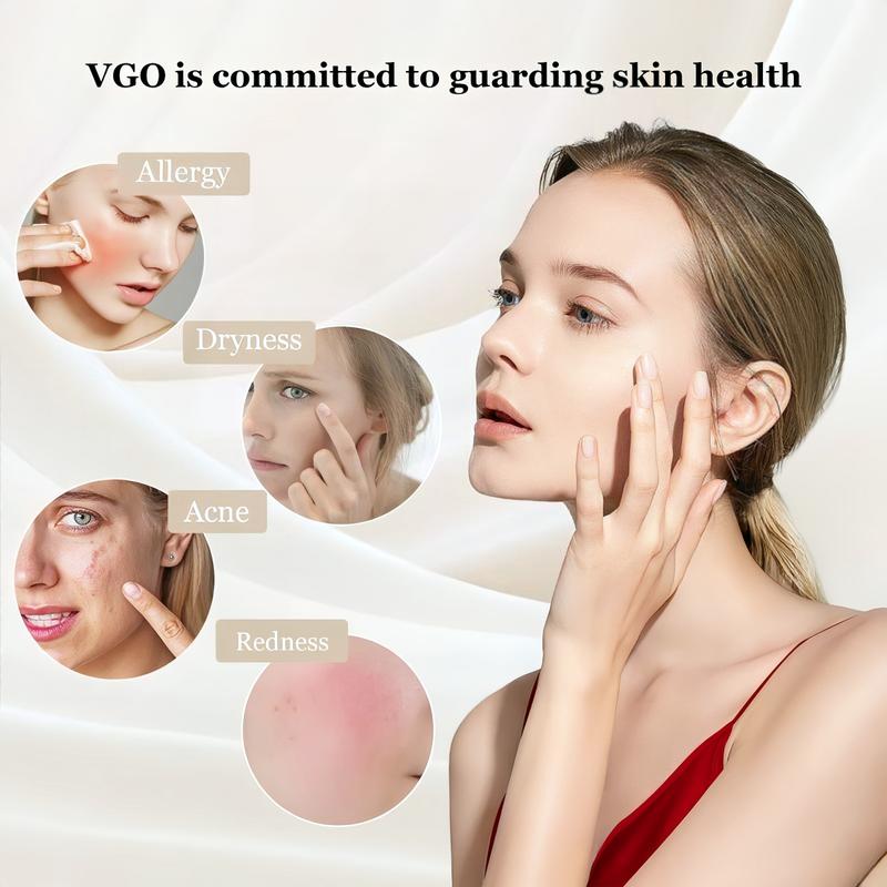 VGO Skincare Kit Gentle Acne Treatment, Correcting Nourishing, Glossier  hydrating, ,remedy ,wrinkles, pore correction, porereducing Snail Mucin 92% Moisturizer and Vitamin C Facial Serum Essence 60ml】 dry skin  products sets Cleanser Moisture