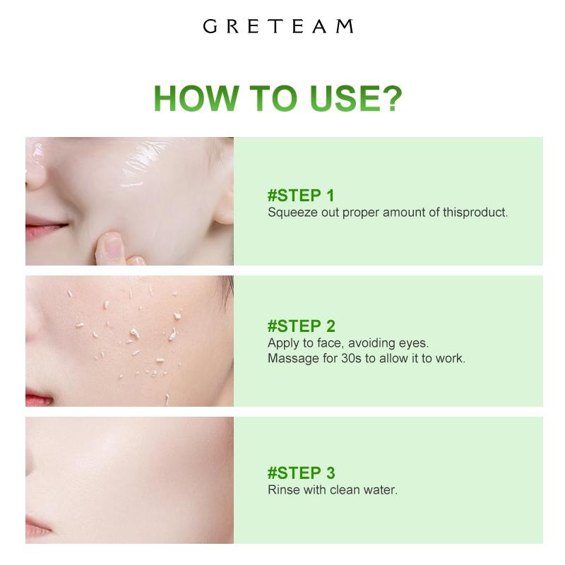 GreTeam Purifying Exfoliating Gel Moisturizing Cleanses Skin Clears Away Old Skin