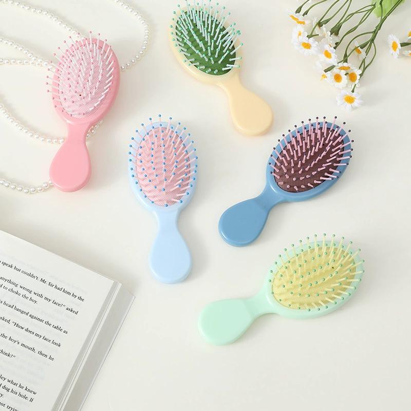 Cute Air Cushion Comb, Compact Size Scalp Massage Brush, Curly Hair Detangling & Styling Combs, Personal Hair Styling Tool for Women & Girls