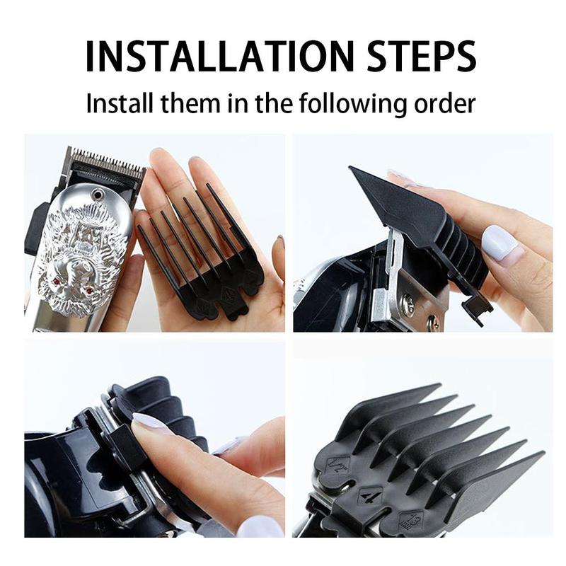 Hair Clipper Limiter Comb Set, 10pcs set Hair Clipper Limit Comb, Professional Hair Clipper Limit Comb Set, Suitable for Many Sizes Hair Trimmer