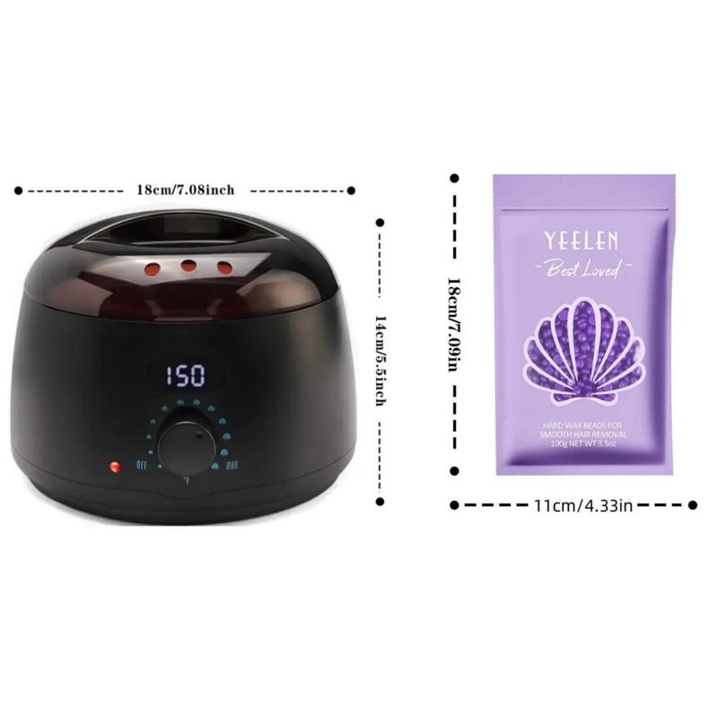 Digital Wax Warmer Kit, 31pcs set Hard Wax Kit with Formula Hard Wax Beads & Accessories for Full Body, Bikini Women Men At Home Waxing,  Hair Removal Waxing Kit