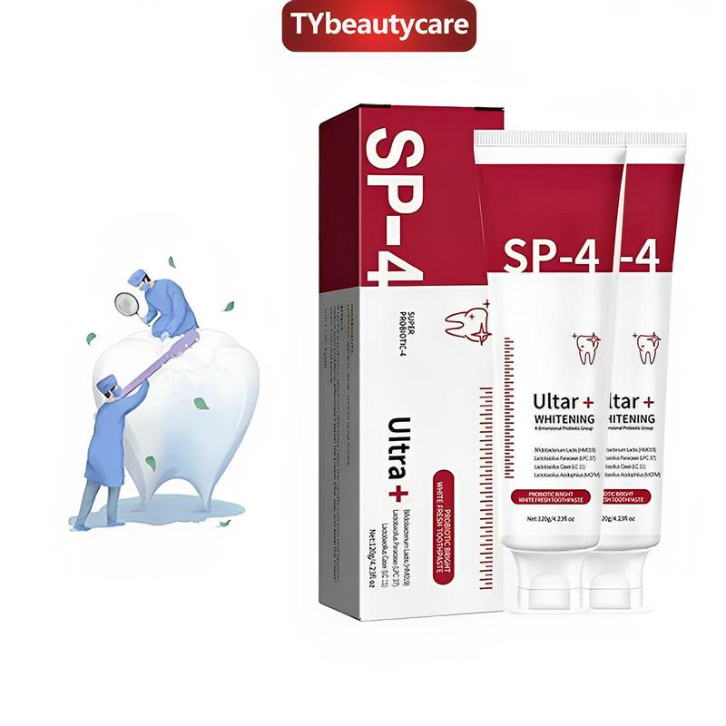 Sp-4 Toothpaste, Fresh Breath Whitening Care + Brightening Stain Removal Oral