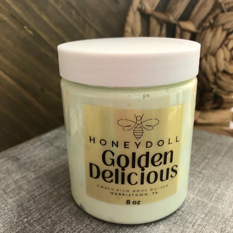 Golden Delicious Emulsified Body Butter - Premium Ingredients, Cruelty Free, Paraben & Phthalate Free - Apple