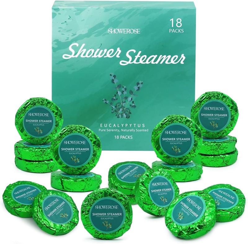 Eucalyptus Shower Steamers Aromatherapy, 18 Pack Shower Bombs Aromatherapy for Women and Men, Eucalyptus Bath Steamers Gift Set for Stress Relief and Luxury Self Care