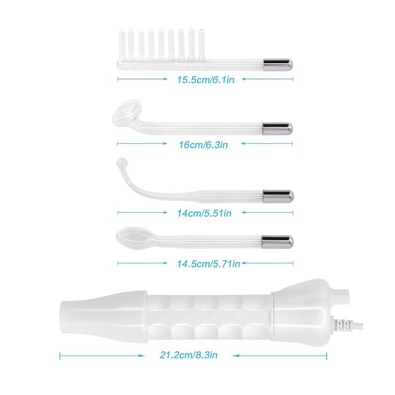 4 in 1 High Frequency Electrode, 1 Box Face Massager, Professional Facial Massage Tool for Women & Men