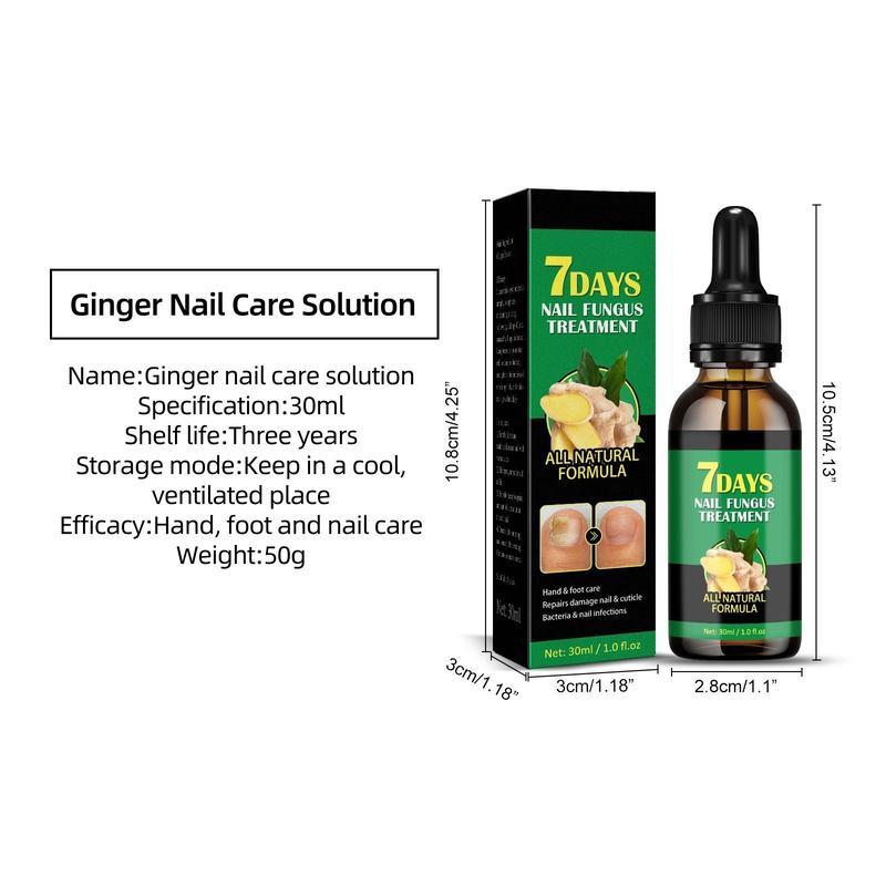 Ginger Nail Treatment for Dry and Brittle Nails - Antibacterial Daily Support