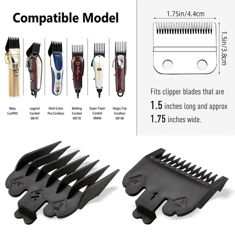 Hair Clipper Limiter Comb Set, 10pcs set Hair Clipper Limit Comb, Professional Hair Clipper Limit Comb Set, Suitable for Many Sizes Hair Trimmer