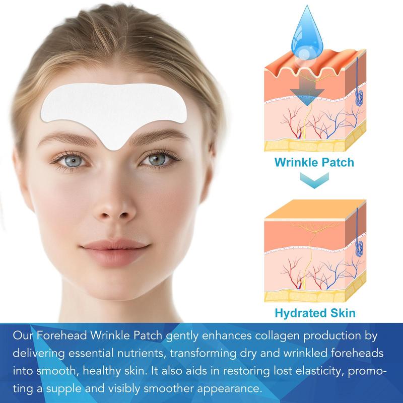 Natural and Safe Forehead Patches, 16pcs box Gentle and Non-irritating Forehead Patches, Moisturizing Facial Skin Care Products for Women