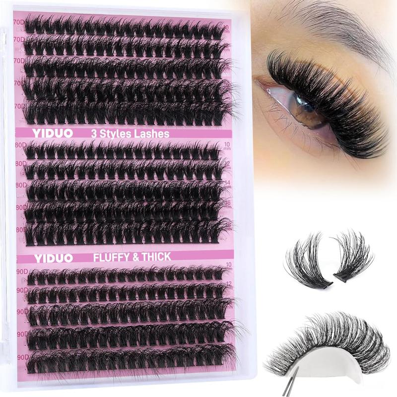 Natural Look Eyelash Extensions, 1 Box Individual False Eyelashes, Self Grafting Curl Eyelashes, Eye Makeup Enhancement False Eyelashes, Christmas Gift