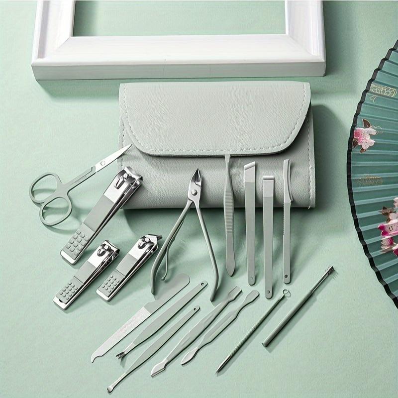 Nail Clippers Nail Beauty Tool Set, with Portable Travel Case, Cuticle Pliers and Cutter Kit, Professional Nail Clippers Pedicure Kit, Travel Manicure Set