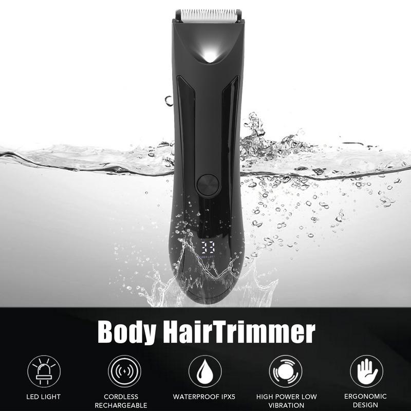 All-in-one men's grooming kit with trimmer for beard, nose, face, underarms, legs, private parts, electric shaver for husband gift