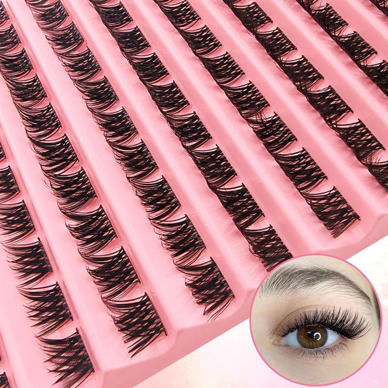 Mixed Size C Curl Individual False Eyelashes, 1 Set Natural Look Eyelash Extensions, Self Grafting Eyelash Clusters, False Eyelashes Clusters, Christmas Gift