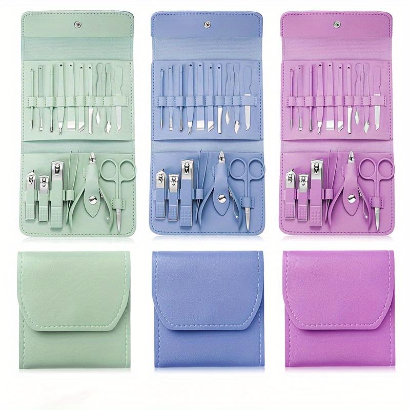 Nail Clippers Nail Beauty Tool Set, with Portable Travel Case, Cuticle Pliers and Cutter Kit, Professional Nail Clippers Pedicure Kit, Travel Manicure Set