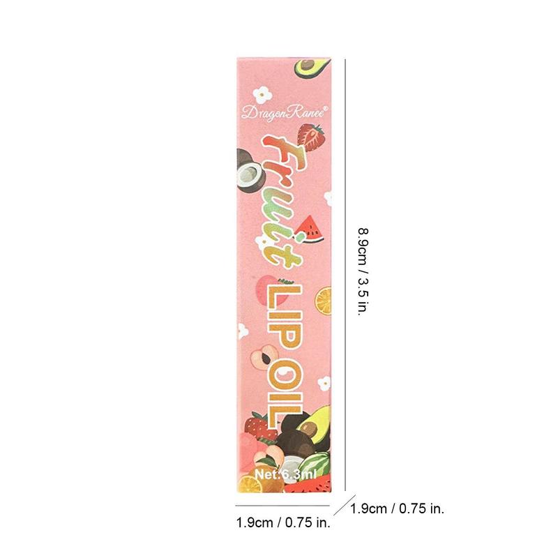 Cute Moisturizing Lip Oil, 1 Count Fruit Flavored Lip Gloss, Hydrating Lip Oil Lip Stick, Plumping Lip Oil Lip Stick Prevents Dry Cracks, Lip Care Products