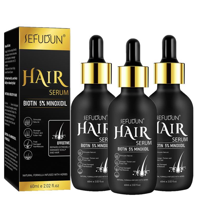 SEFUDUN 5% Μinoxidil Hair Serum-60ml (1pcs 2pcs) Haircare Comfort