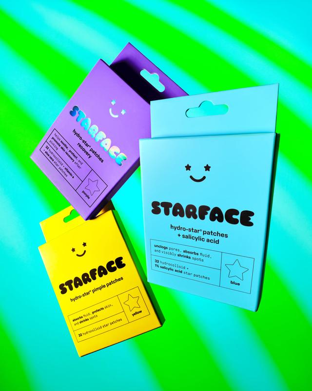 Starface Super Star Bundle: Hydro-Star, Hydro-Star + Salicylic Acid, and Hydro-Star Recovery