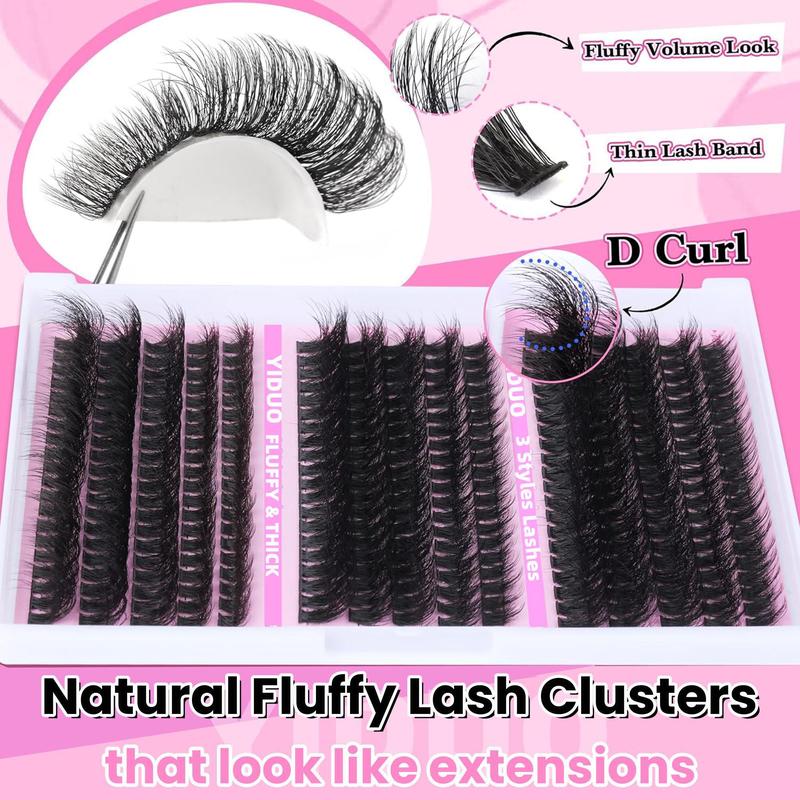 Natural Look Eyelash Extensions, 1 Box Individual False Eyelashes, Self Grafting Curl Eyelashes, Eye Makeup Enhancement False Eyelashes, Christmas Gift