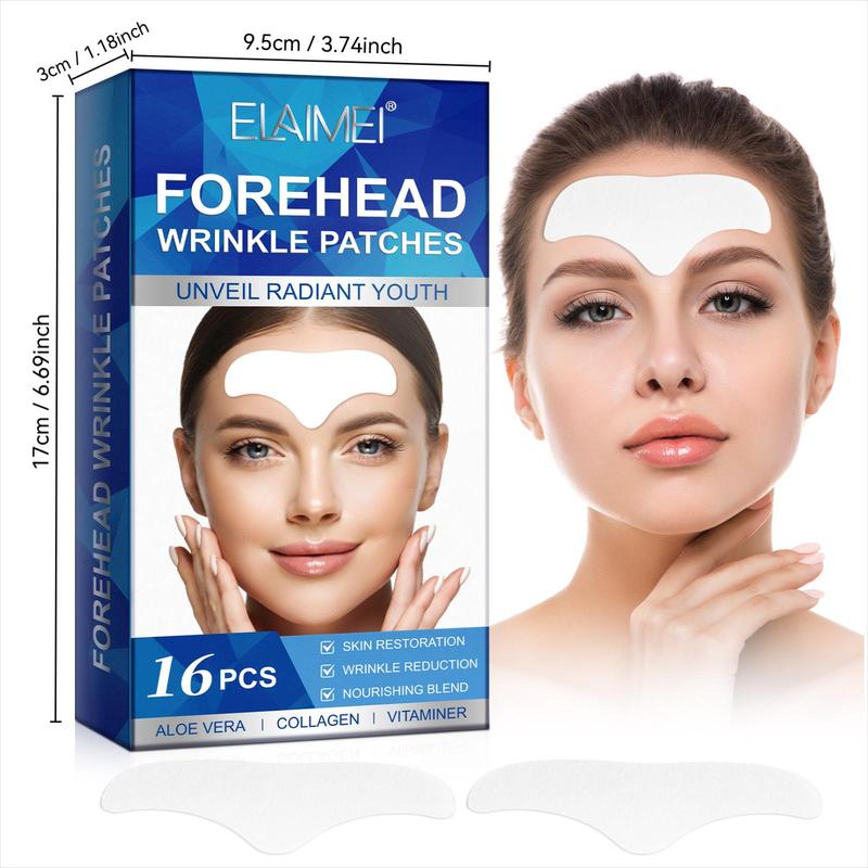 Natural and Safe Forehead Patches, 16pcs box Gentle and Non-irritating Forehead Patches, Moisturizing Facial Skin Care Products for Women