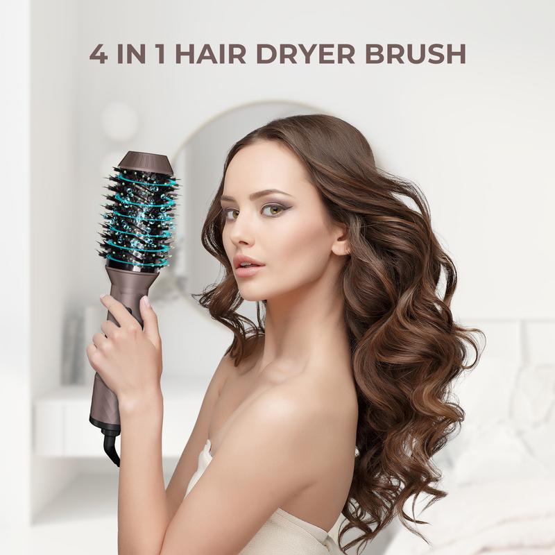 Hair Dryer Brush Blow Dryer Brush in One, 4 in 1 Hair Dryer and Styler Volumizer, Professional Hot Air Brush