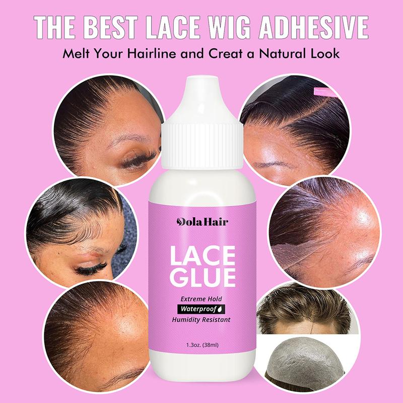 Dolahair Lace Glue Kit Lace Tint Mousse Wig Glue Kit Lace For Front Wig Install Melting Spray Waterproof Wig Glue