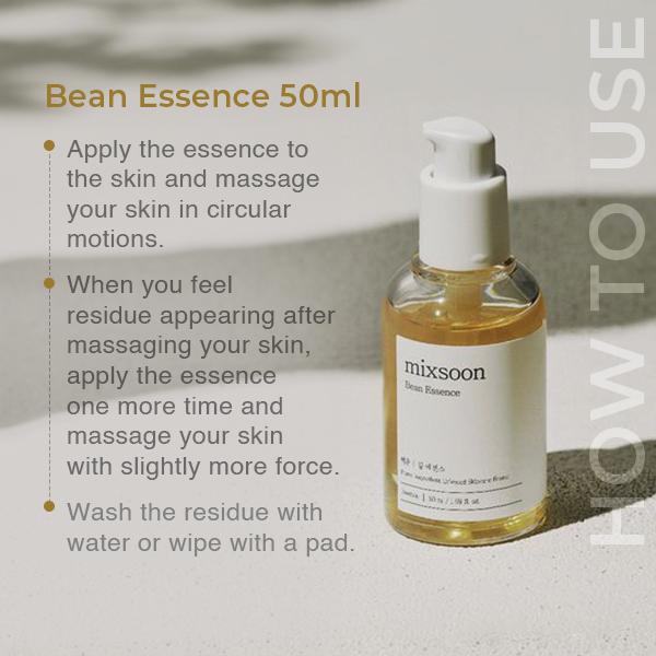 [Mixsoon] BEAN ESSENCE 50ML Daily Facial Serums Skincare glow  deep bean essence