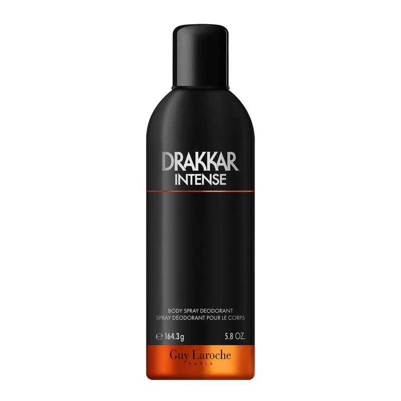 Drakkar Intense by Guy Laroche for Men - 2 Pc Gift Set 3.4oz EDP Spray, 6.7oz Body Spray Deodorant