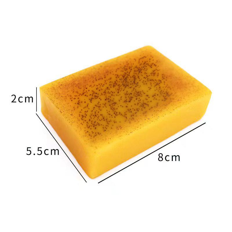 Turmeric Kojic Acid Soap, Natural Organic Turmeric Face and Body Wash Soap Bar, Deep Clean,Firm Pores, Even Out Skin Tone ,with Soap Saver Bags rain  soap Turmeric Kojic