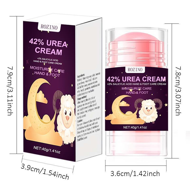 40g 42% Urea & 2% Salicylic Acid Hand & Foot Cream, Moisturizing Personal Care Stick for Hand and Foot, Back To School Portable Moisturizer for Dry Cracked Hands and Feet Skin
