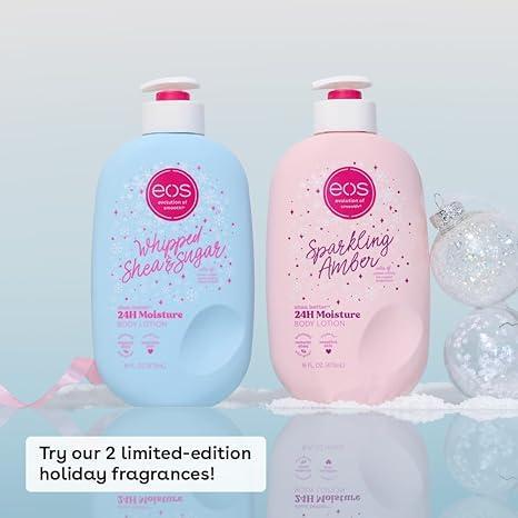 EOS Shea Better Holiday Body Lotion- Whipped Shea & Sugar, Limited-Edition Skincare, 24-Hour Moisture, Whipped Shea & Sugar