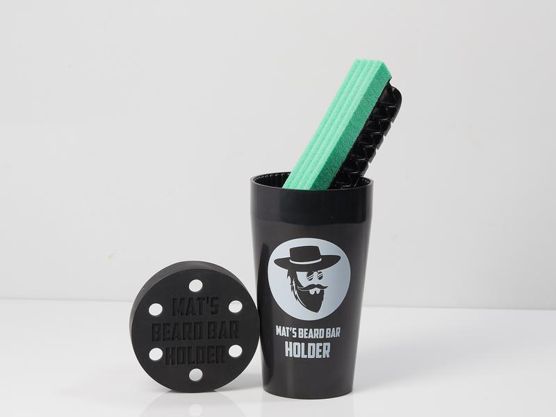 Mat's Beard Bar & Holder Pro v2.0 - The Ultimate Gift for Men with Great Beards!